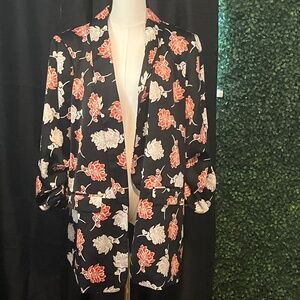 Calvin Klein Floral Black Blazer